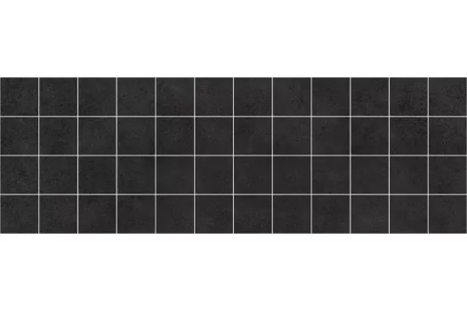 Плитка Laparet 60x20 мозаика декор мозаичный чёрный MM60062 Alabama матовая глазурованная
