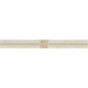 Плитка Laparet 60x6 бордюр кофейный светлый Royal глянцевая глазурованная