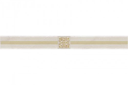 Плитка Laparet 60x6 бордюр кофейный светлый Royal глянцевая глазурованная
