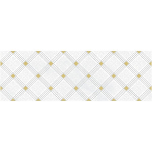 Плитка Laparet 60x20 декор белый Royal глянцевая глазурованная