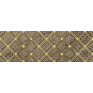 Плитка Laparet 60x20 декор коричневый Royal глянцевая глазурованная