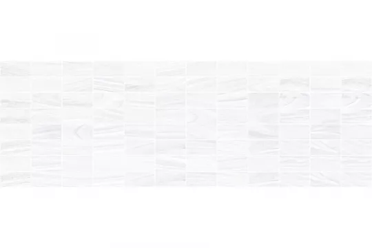 Плитка Laparet 60x20 мозаика декор мозаичный белый MM60070 Zen матовая глазурованная