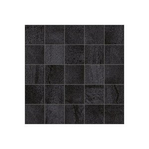 Плитка Laparet 25x25 мозаика декор мозаичный чёрный MM34034 Metallica матовая глазурованная