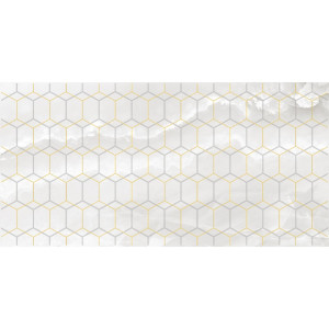 Плитка Laparet 50x25 декор белый Prime глянцевая глазурованная