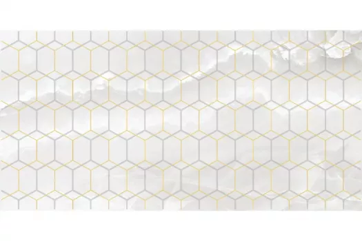 Плитка Laparet 50x25 декор белый Prime глянцевая глазурованная