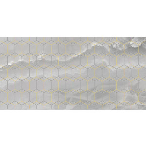 Плитка Laparet 50x25 декор серый Prime глянцевая глазурованная