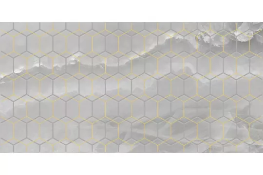 Плитка Laparet 50x25 декор серый Prime глянцевая глазурованная