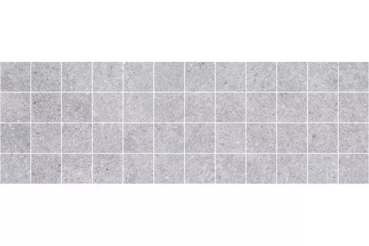 Плитка Laparet 60x20 мозаика декор мозаичный серый MM60108 Mason матовая глазурованная