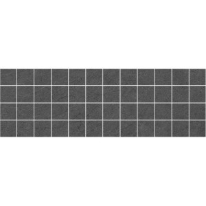 Плитка Laparet 60x20 мозаика декор мозаичный чёрный MM60094 Story матовая глазурованная