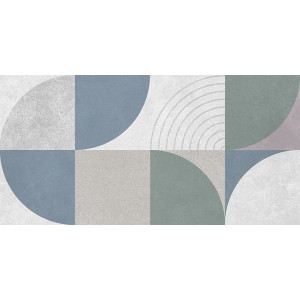 Плитка Laparet 40x20 декофон серый мозаика 08-00-06-2458 Atlas матовая глазурованная