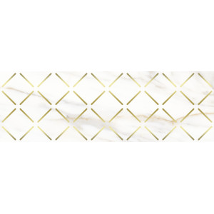 Плитка Laparet 60x20 декор белый Aragon глянцевая глазурованная