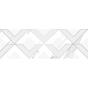 Плитка Laparet 60x20 декор белый Viva глянцевая глазурованная