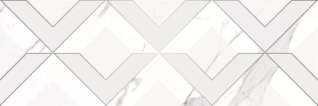 Плитка Laparet 60x20 декор белый Viva глянцевая глазурованная