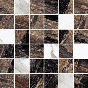 Плитка Laparet 30x30 мозаика микс коричневый Disco глянцевая глазурованная