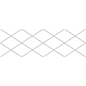 Плитка Laparet 60x20 декор Attimo белый 17-05-01-1172-0 Eridan матовая глазурованная