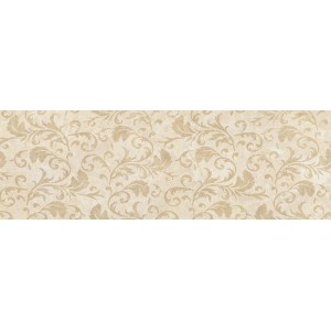 Плитка Laparet 60x20 декофон бежевый узор 17-00-12-486 Libra глянцевая глазурованная