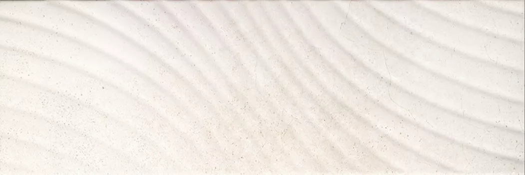 Плитка Керамин 75x25 декофон 3 тип 1 декор светло-бежевый. волна Сонора глянцевая глазурованная