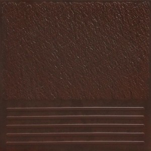 Плитка Керамин 30x30 Каир фронтальная ступень клинкерная 4 коричневый матовая