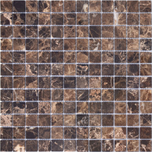 Мозаика из натурального камня LeeDo Emperador Dark POL 23x23x4