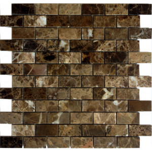Мозаика из натурального камня LeeDo Emperador Dark POL 23x48x7