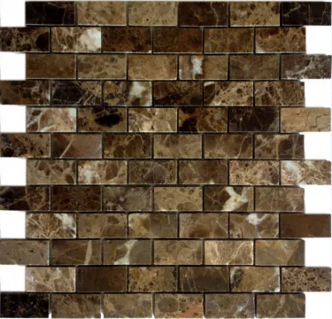 Мозаика из натурального камня LeeDo Emperador Dark POL 23x48x7