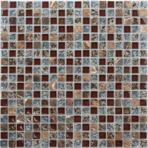 Мозаика из стекла и натурального камня LeeDo Fiji 15x15x8