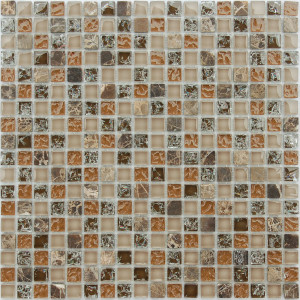 Мозаика из стекла и натурального камня LeeDo Klondike 15x15x8