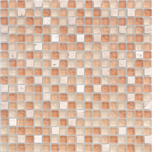 Мозаика из стекла и натурального камня LeeDo Olbia 15x15x8