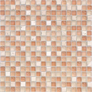 Мозаика из стекла и натурального камня LeeDo Olbia 15x15x8
