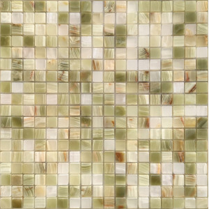 Мозаика из натурального камня LeeDo Onice Jade Verde POL 15x15x7