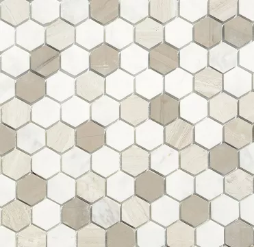 Мозаика из натурального камня LeeDo Pietra Mix 3 MAT hex 18x30x6