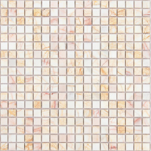 Мозаика из натурального камня LeeDo Ragno rosso POL 15x15x7 т.