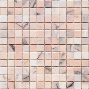 Мозаика из натурального камня LeeDo Rosa Salmone POL 23x23x7