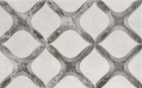 Плитка Шахтинская Плитка 40x25 декор серый 02 Персиан матовая глазурованная