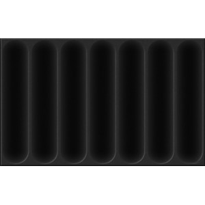 Плитка Шахтинская Плитка 40x25 черная 02 Марсель глянцевая глазурованная