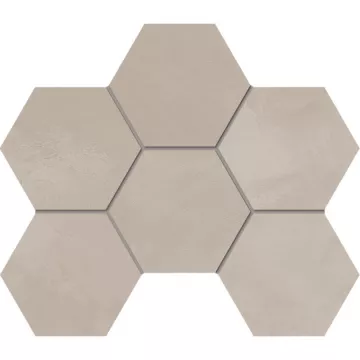 Плитка Эстима мозаика Mosaic/GF02_NS/25x28,5x10/Hexagon неполированный бежевый