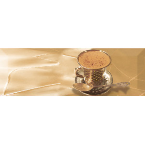 Absolut Keramika Плитка керамическая 30x10 Decor Coffee Gold D