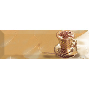Absolut Keramika Плитка керамическая 30x10 Decor Coffee Gold B