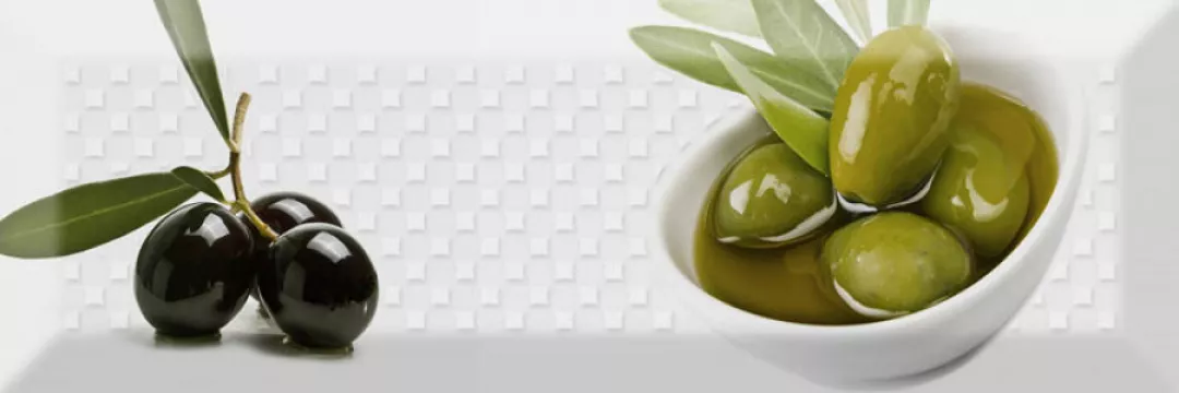 Absolut Keramika Плитка керамическая 30x10 Decor Olives Fluor 02