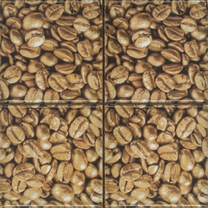 Плитка Absolut keramika декор 10x10 Set Coffee Beans 02 4pzs Monocolor Biselado глянцевая