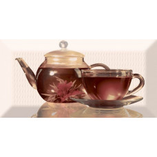 Плитка Absolut keramika декор 20x10 Decor Tea 01 C Monocolor Biselado глянцевая