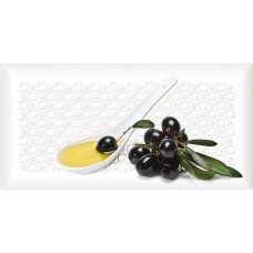Плитка Absolut keramika декор 20x10 Decor Olives 05 A Monocolor Biselado глянцевая