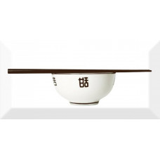 Плитка Absolut keramika декор 20x10 Decor Japan Tea 03 B Monocolor Biselado глянцевая
