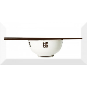 Плитка Absolut keramika декор 20x10 Decor Japan Tea 03 B Monocolor Biselado глянцевая