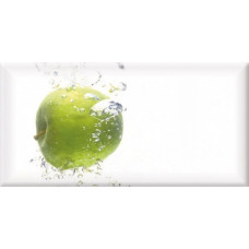 Плитка Absolut keramika декор 20x10 Decor Fresh Apple Monocolor Biselado глянцевая