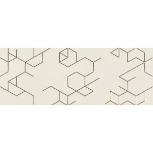 Керамическая плитка Azulev Clarity Dec. Polygon Marfil 65x25