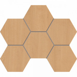 Плитка Эстима мозаика Mosaic/CW04_NR/25x28,5/Hexagon неполированный бежевый