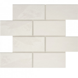 Плитка Эстима мозаика Mosaic/LN00_NS/TE00_NS/28,6x35/BricksBig неполированный белый