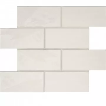 Плитка Эстима мозаика Mosaic/LN00_NS/TE00_NS/28,6x35/BricksBig неполированный белый