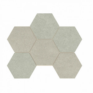Плитка Эстима мозаика Mosaic/LN01_NS/TE02_NS/25x28,5/Hexagon неполированный бежевый
